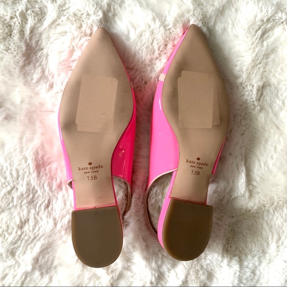 Kate Spade Pink Antibes Slingback Patent Flats - Picture 8 of 9